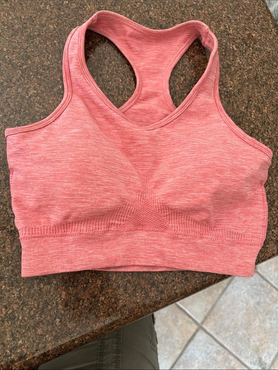 Alphalete Tops - Alphalete Ladies Seamless Racerback Tank - Rose Heather Pink-XS